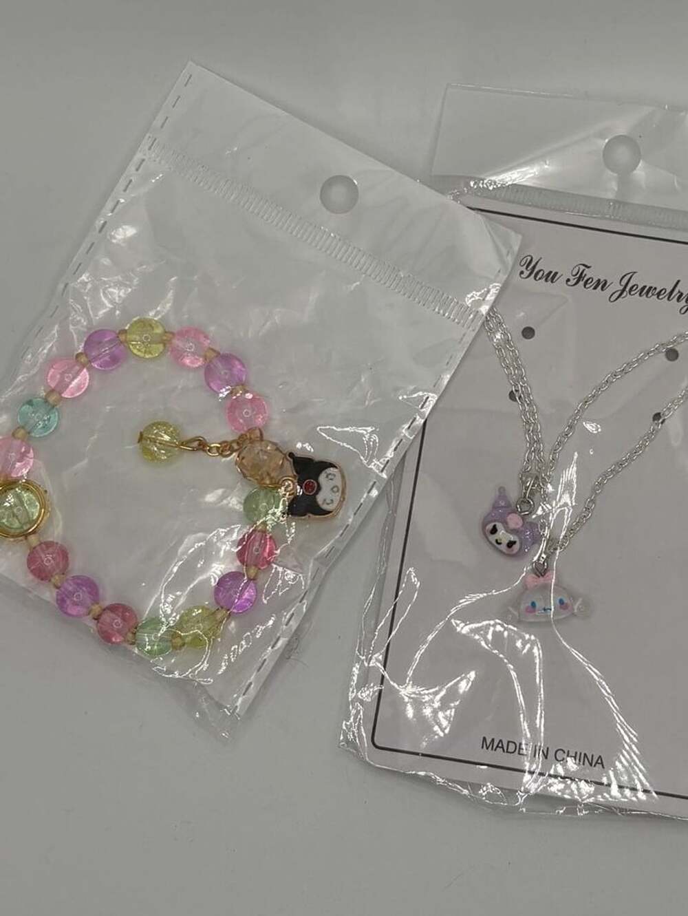 Sanrio Kuromi & Friends Necklace & Bracelet